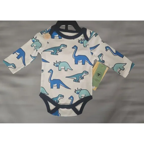 NWT Monica + Andy Infant Dinosaur Bodysuit & Pants Set 6-9 Months Baby Outfit - Picture 2 of 4